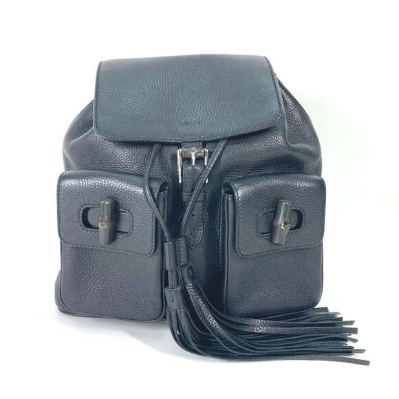 GUCCI Black Bamboo Backpack main image 15
